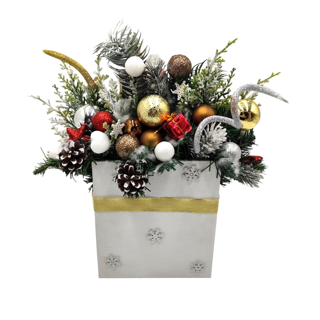 Aranjament Craciun cu spargator de nuci in cutie alba din lemn cu stelute - accesorii de crăciun - decorațiuni de crăciun de casă - decorațiuni pentru casă de crăciun - Artynos.ro Aranjament Craciun cu spargator de nuci in cutie alba din lemn cu stelute - accesorii de crăciun - decorațiuni de crăciun de casă - decorațiuni pentru casă de crăciun - Artynos.ro