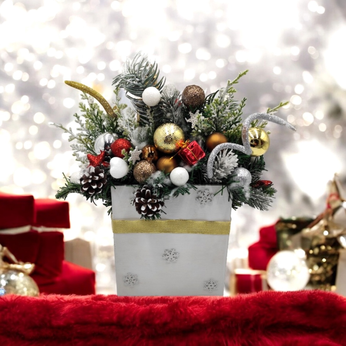 Aranjament Craciun cu spargator de nuci in cutie alba din lemn cu stelute - accesorii de crăciun - decorațiuni de crăciun de casă - decorațiuni pentru casă de crăciun - Artynos.ro Aranjament Craciun cu spargator de nuci in cutie alba din lemn cu stelute - accesorii de crăciun - decorațiuni de crăciun de casă - decorațiuni pentru casă de crăciun - Artynos.ro