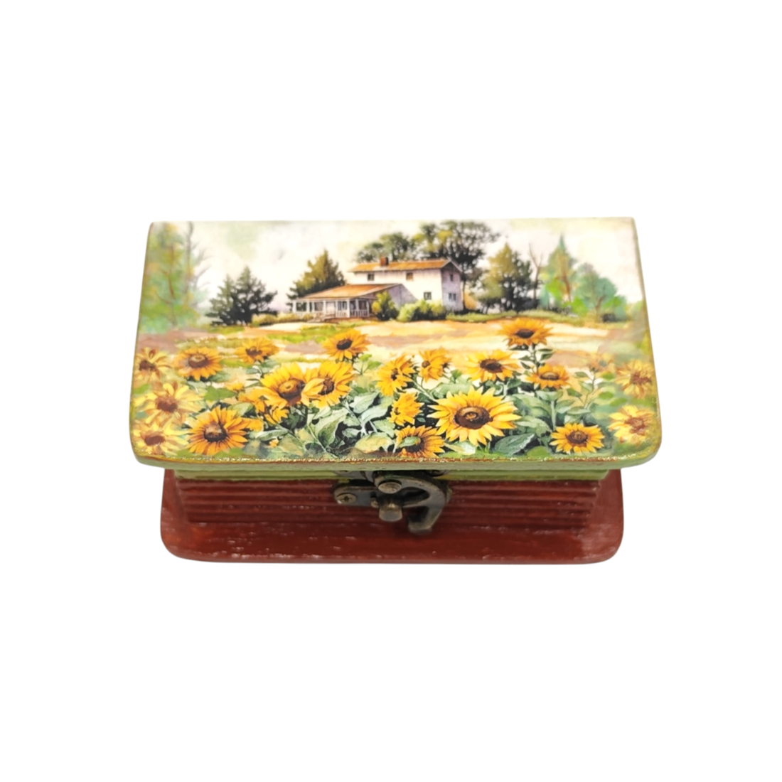Cutie lemn tip carte cu floarea soarelui, 4493 - bijuterii - suporturi bijuterii și cutie bijuterii - cutii de bijuterii - Artynos.ro Cutie lemn tip carte cu floarea soarelui, 4493 - bijuterii - suporturi bijuterii și cutie bijuterii - cutii de bijuterii - Artynos.ro