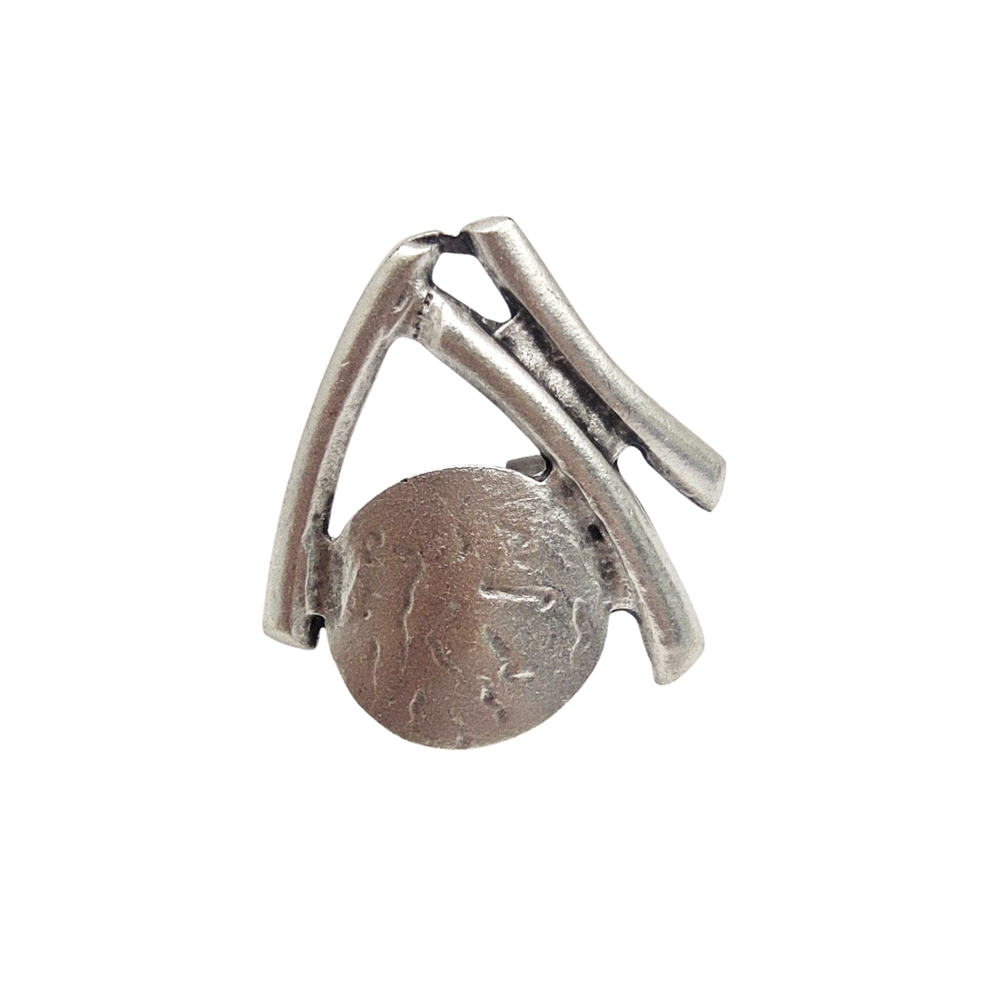 Inel reglabil din zamac, unisex, medalion si linii, Inz088 - bijuterii - inele - inele figurate - Artynos.ro Inel reglabil din zamac, unisex, medalion si linii, Inz088 - bijuterii - inele - inele figurate - Artynos.ro