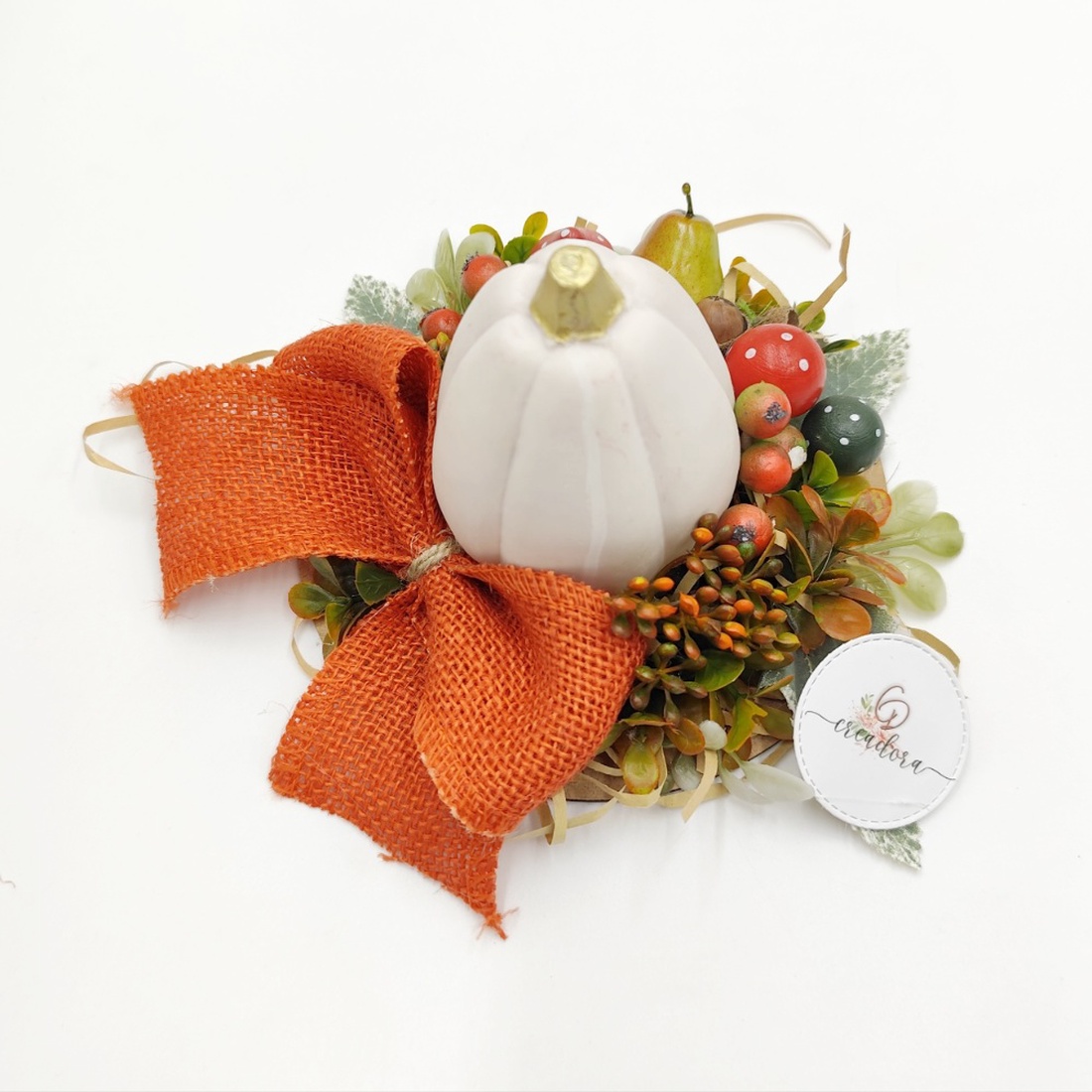 Aranjament decorativ cu accente rustice, 4536 - casă & stil de viață - accesorii pentru decorat casa - decorațiuni de masă și decorațiuni pentru rafturi  - boluri din ceramică, boluri decorative - Artynos.ro