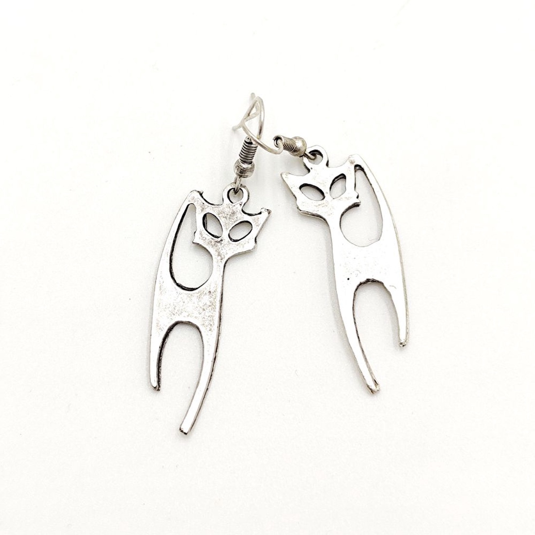 Cercei zamac model pisica 4, Cez009 - bijuterii - cercei - cercei cu figurine - Artynos.ro