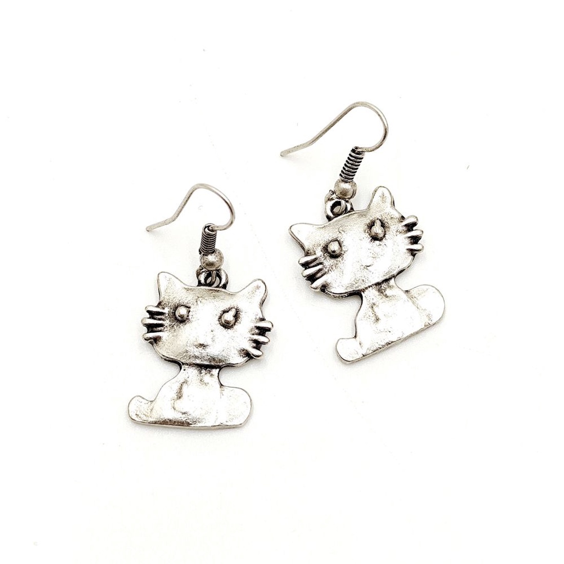  Cercei zamac model pisica 6, Cez011 - bijuterii - cercei - cercei cu figurine - Artynos.ro