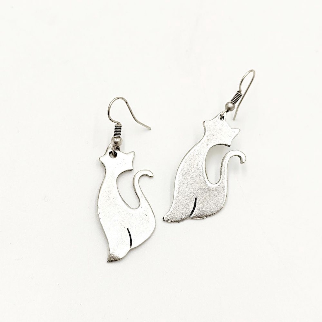 Cercei zamac model pisica 7, Cez012 - bijuterii - cercei - cercei cu figurine - Artynos.ro