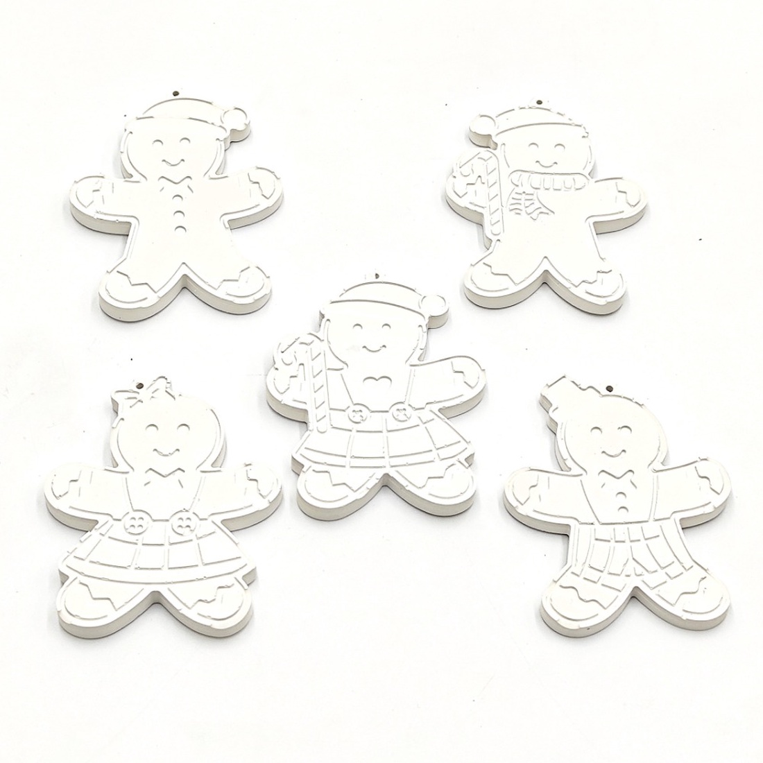 Set figurine de Craciun pentru pictat, Fcp 001 - crăciun - decorațiuni de crăciun de casă - figurine pentru pomul de crăciun - Artynos.ro