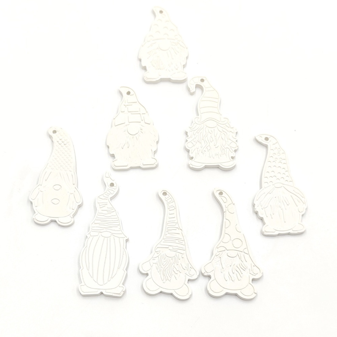 Set figurine de Craciun pentru pictat, Fcp 002 - crăciun - decorațiuni de crăciun de casă - figurine pentru pomul de crăciun - Artynos.ro