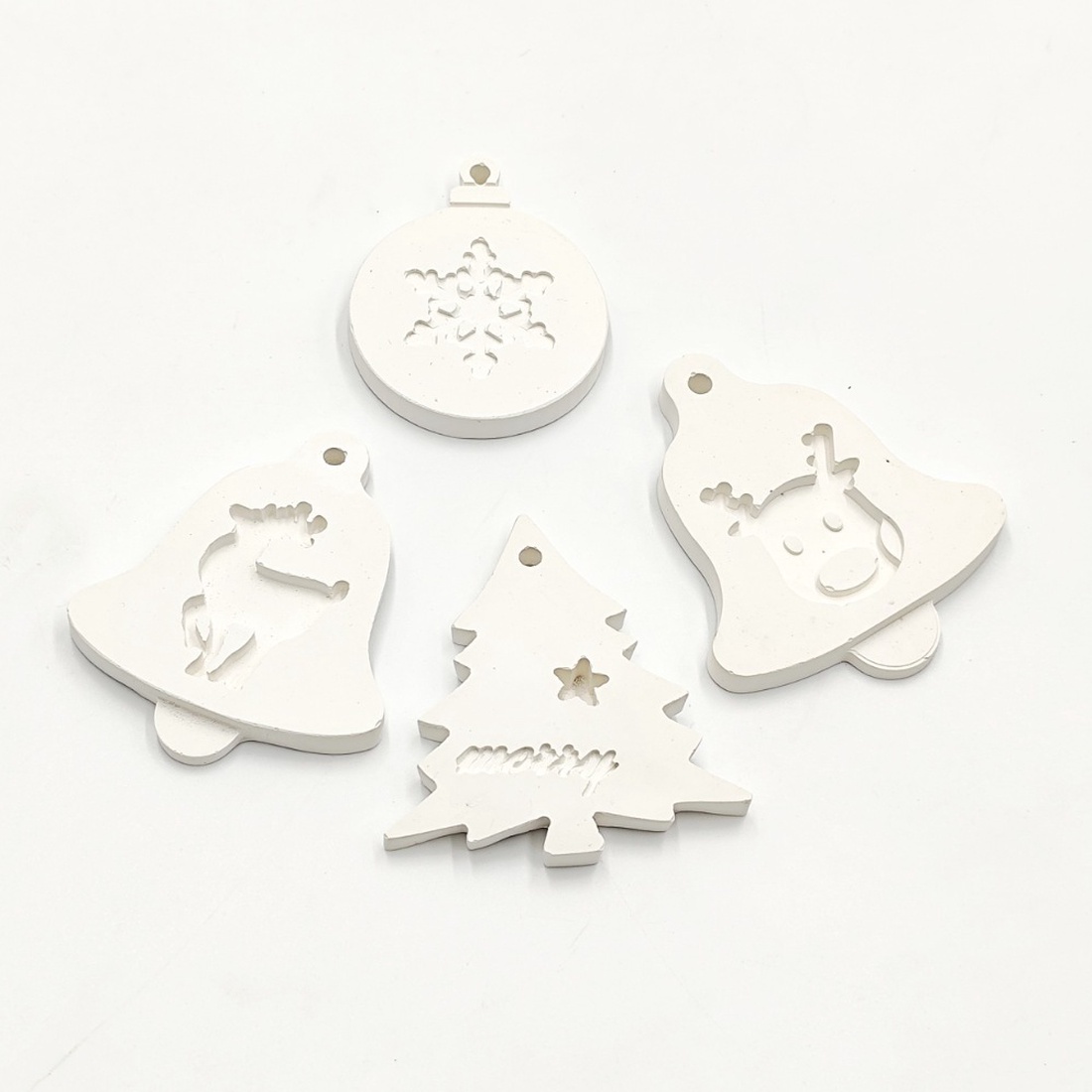 Set figurine de Craciun pentru pictat, Fcp 004 - crăciun - decorațiuni de crăciun de casă - figurine pentru pomul de crăciun - Artynos.ro