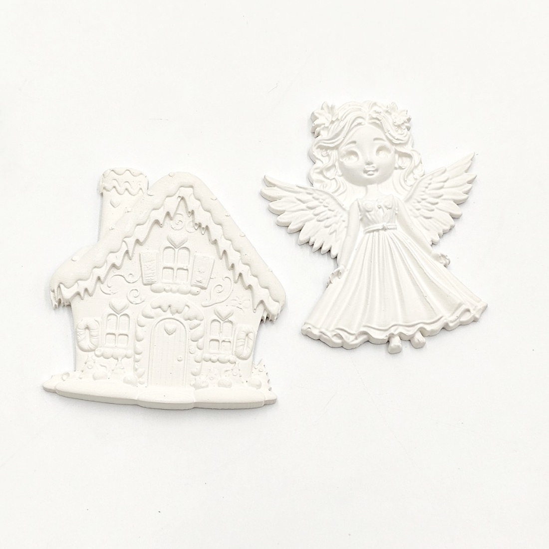 Set figurine de Craciun pentru pictat, Fcp 006 - crăciun - decorațiuni de crăciun de casă - figurine pentru pomul de crăciun - Artynos.ro