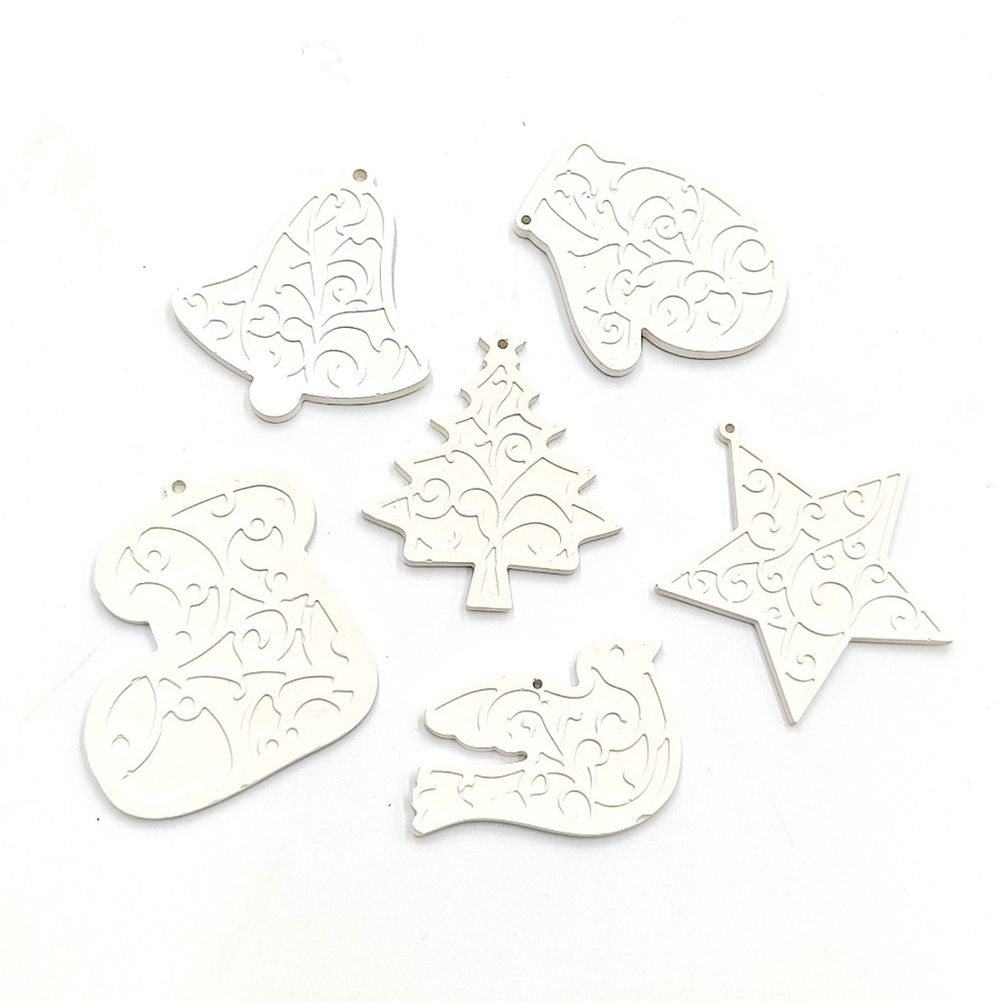 Set figurine de Craciun pentru pictat, Fcp 009 - crăciun - decorațiuni de crăciun de casă - figurine pentru pomul de crăciun - Artynos.ro