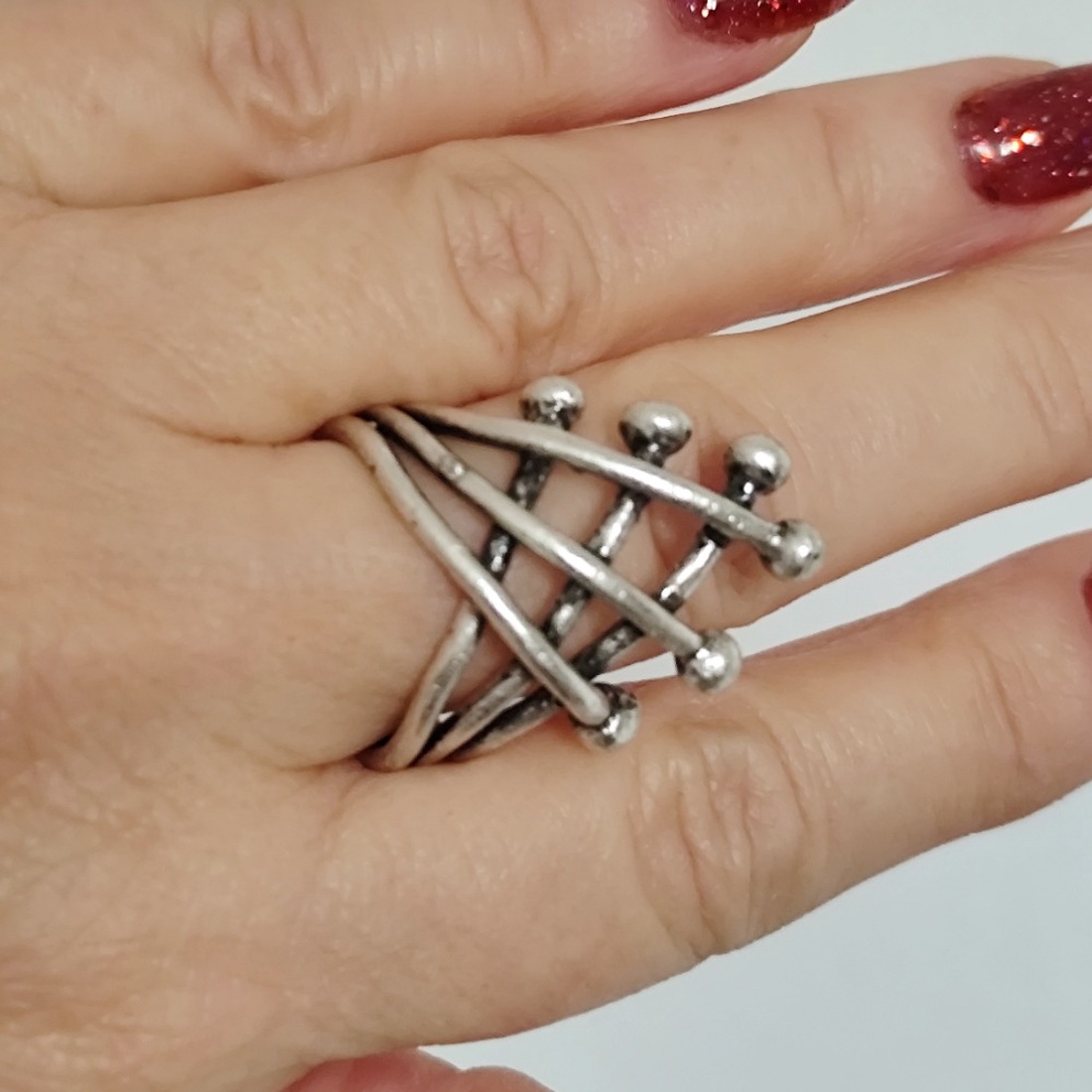 Inel ajustabil din zamac, model industrial, Inz108 - bijuterii - inele - inele cu figurine - Artynos.ro