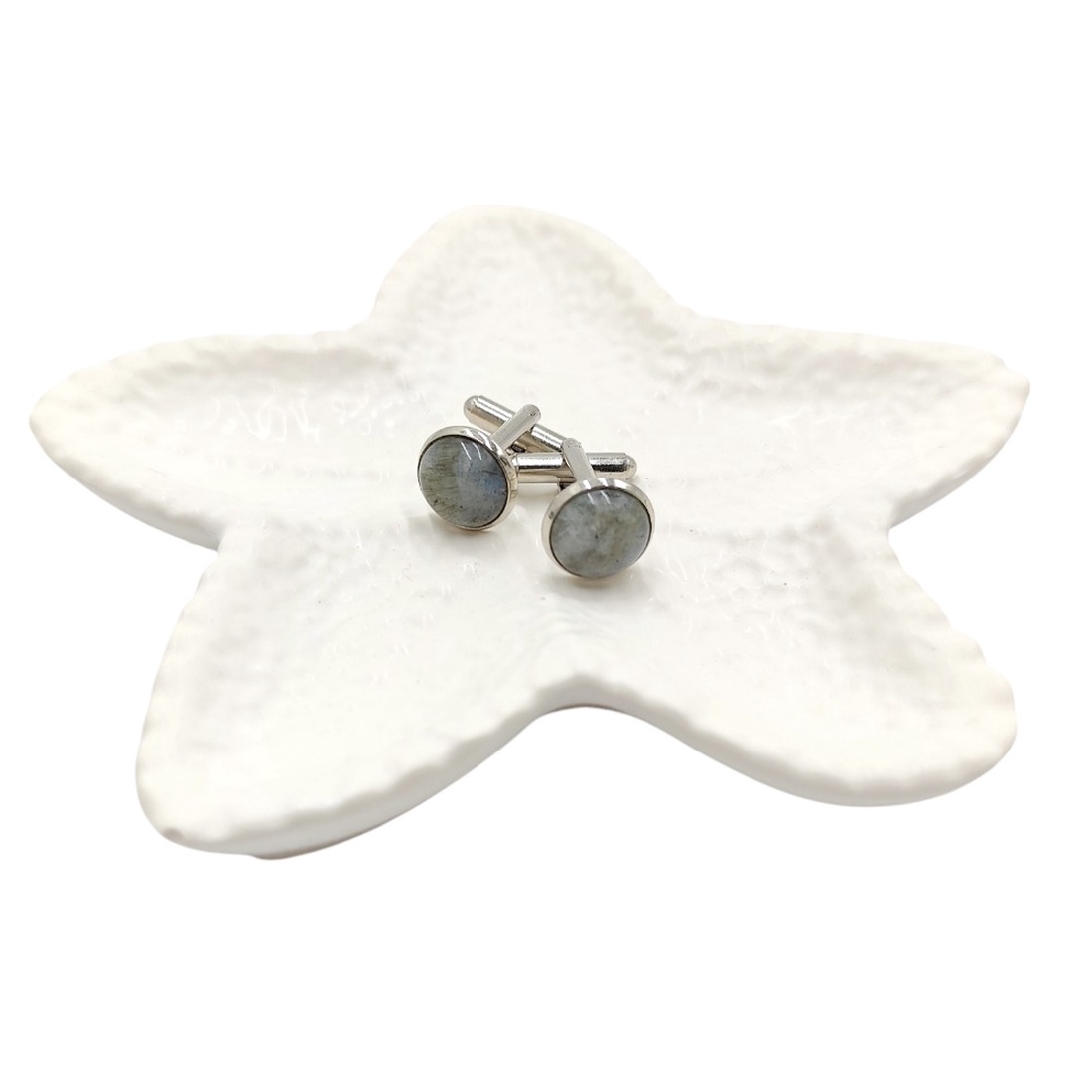 Butoni camasa cu labradorit, 4600 - bijuterii - butoni de manșetă - Artynos.ro