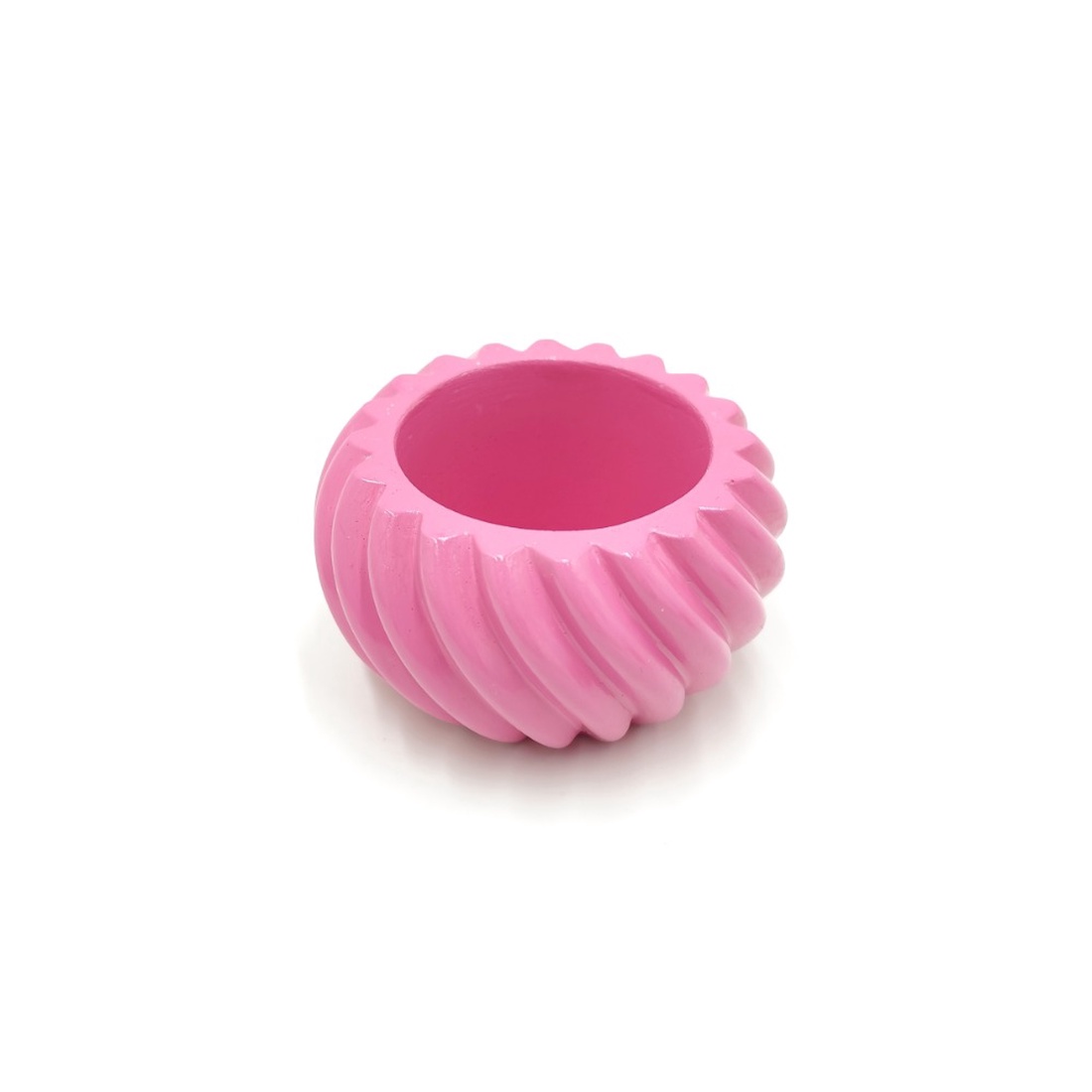 Recipient rotund roz, turnat manual, vopsit si lacuit 46272 - casă & stil de viață - decorațiuni de casă - decorațiuni de masă și rafturi - boluri decorative - Artynos.ro