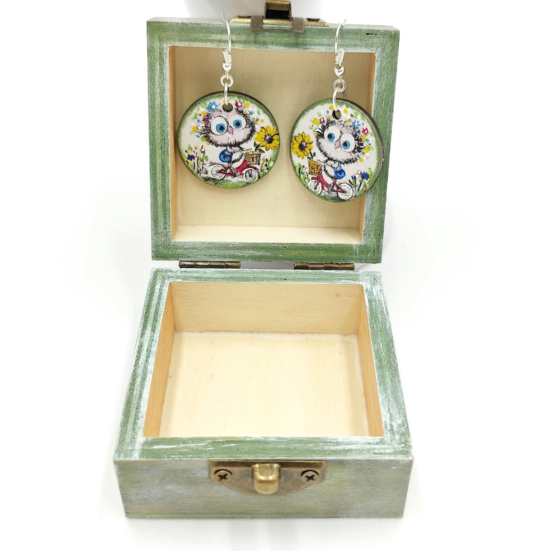 Set handmade Bufnita pe bicicleta, 4709 - casă & stil de viață - seturi de cadou - Artynos.ro