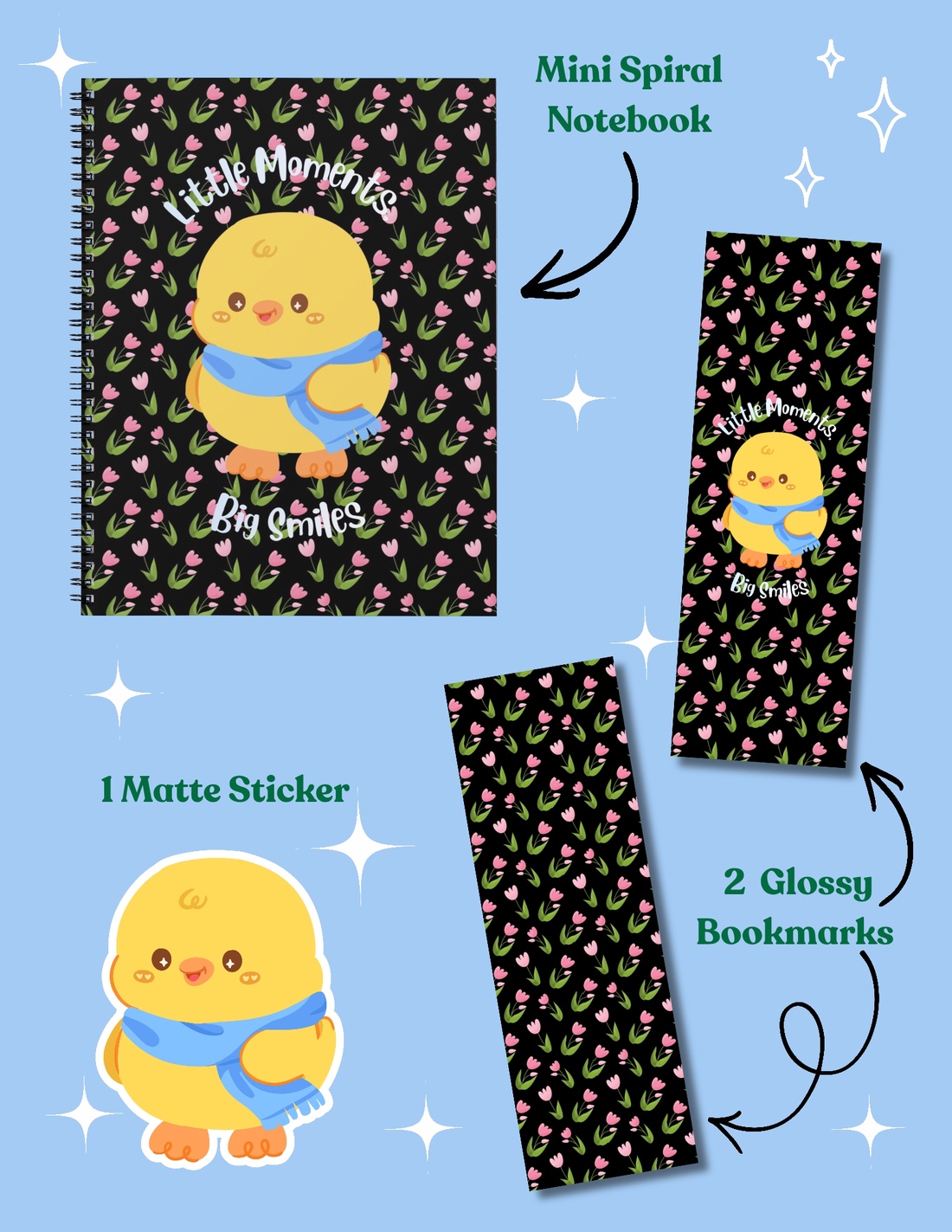 Little Moments Stationery Set - casă & stil de viață - produse de papetărie - caiete și jurnale - Artynos.ro