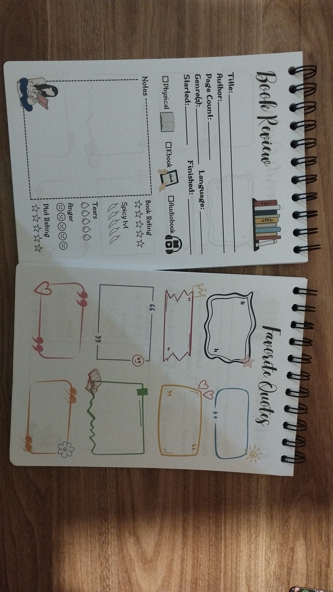 Reading Journal  - casă & stil de viață - produse de papetărie - caiete și jurnale - Artynos.ro