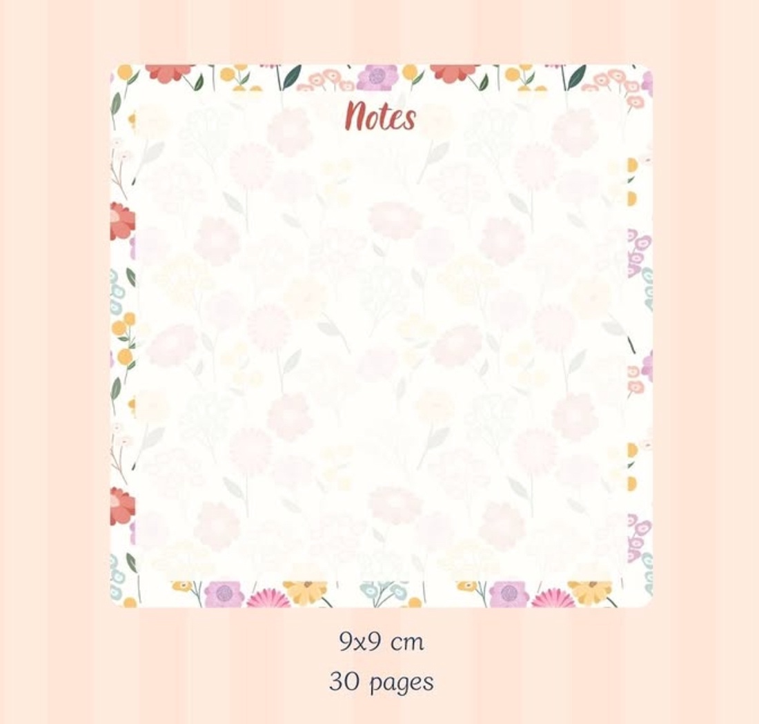 Flowers Memo Pad - casă & stil de viață - produse de papetărie - caiete și jurnale - Artynos.ro