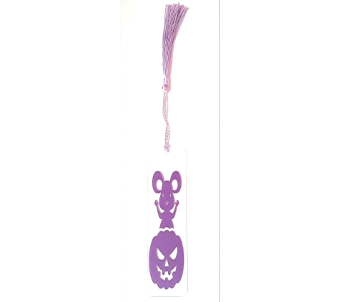 Semn de carte 'Scary Purple Mouse'' - casă & stil de viață - accesorii pentru decorat casa - halloween - tot ce ai nevoie pentru petrecere! - ornamente de halloween - Artynos.ro