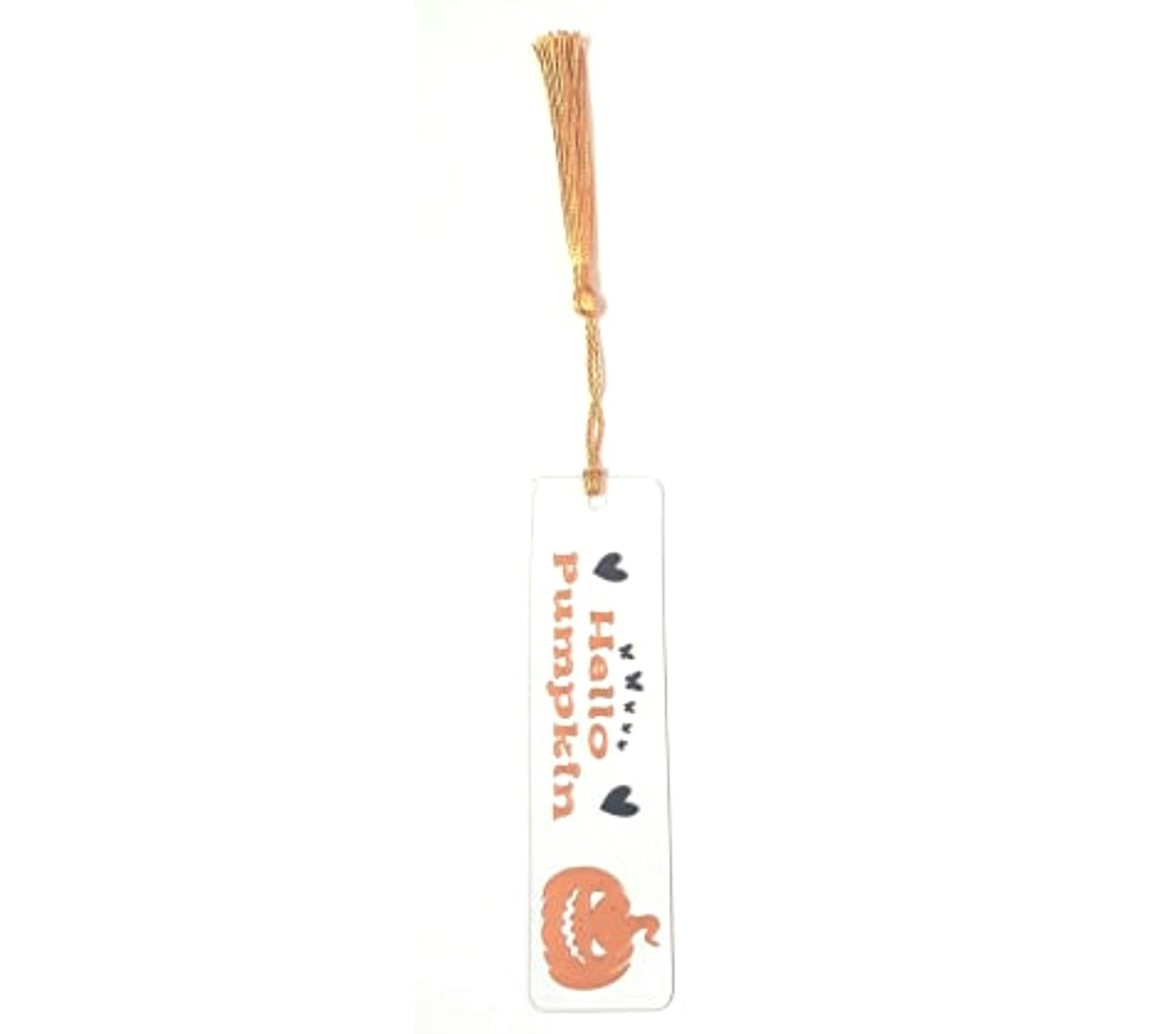 Semn de carte 'Hello Pumpkin' - casă & stil de viață - accesorii pentru decorat casa - halloween - tot ce ai nevoie pentru petrecere! - ornamente de halloween - Artynos.ro