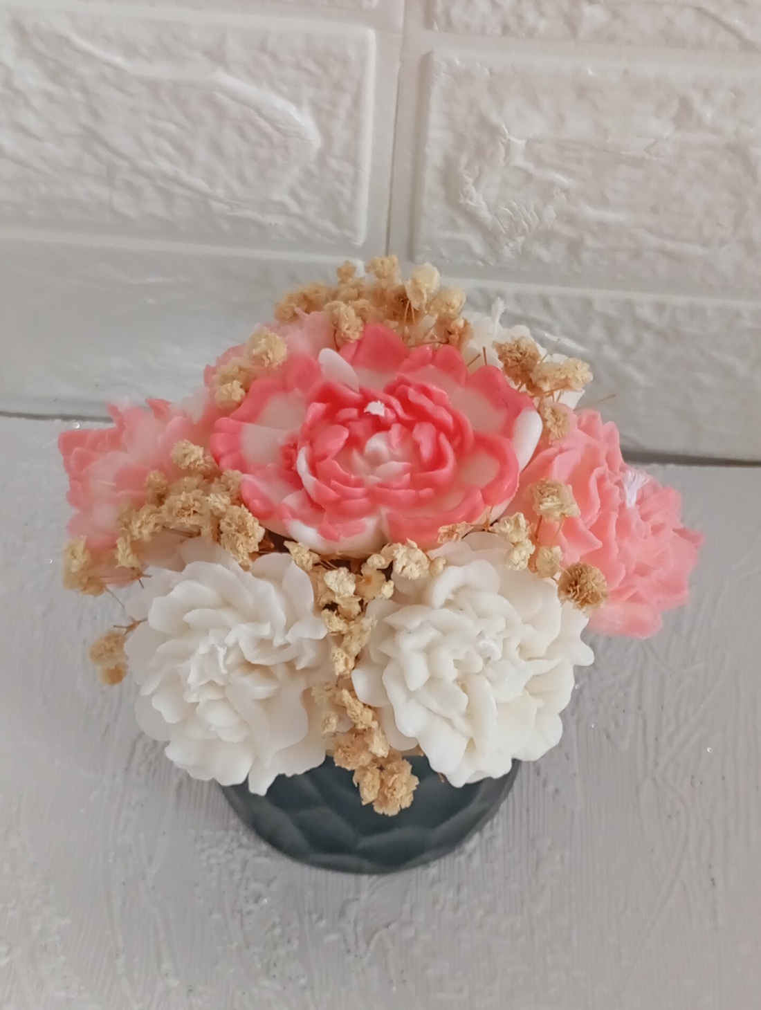 Aranjament flori ceara soia - casă & stil de viață - lumânări, parfumuri, arome - ceară parfumată - Artynos.ro