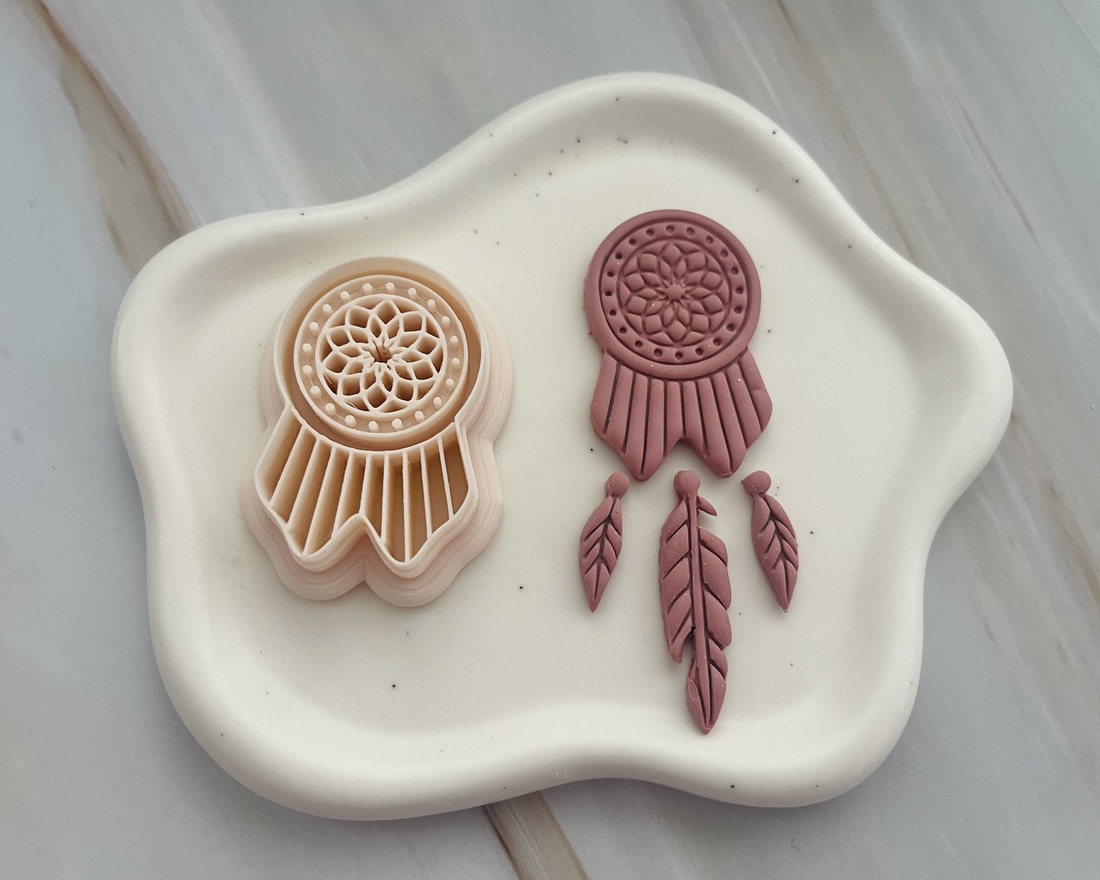 Set decupatoare / cuttere boho lut polimeric #0025 - accessorii și unelte - unelte, instrumente - unelte de tăiere - Artynos.ro