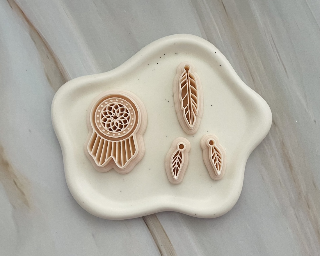 Set decupatoare / cuttere boho lut polimeric #0025 - accessorii și unelte - unelte, instrumente - unelte de tăiere - Artynos.ro