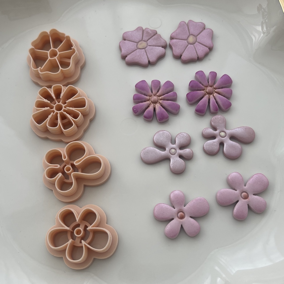 Set decupatoare / cuttere flori lut polimeric #0255 - accessorii și unelte - unelte, instrumente - unelte de tăiere - Artynos.ro