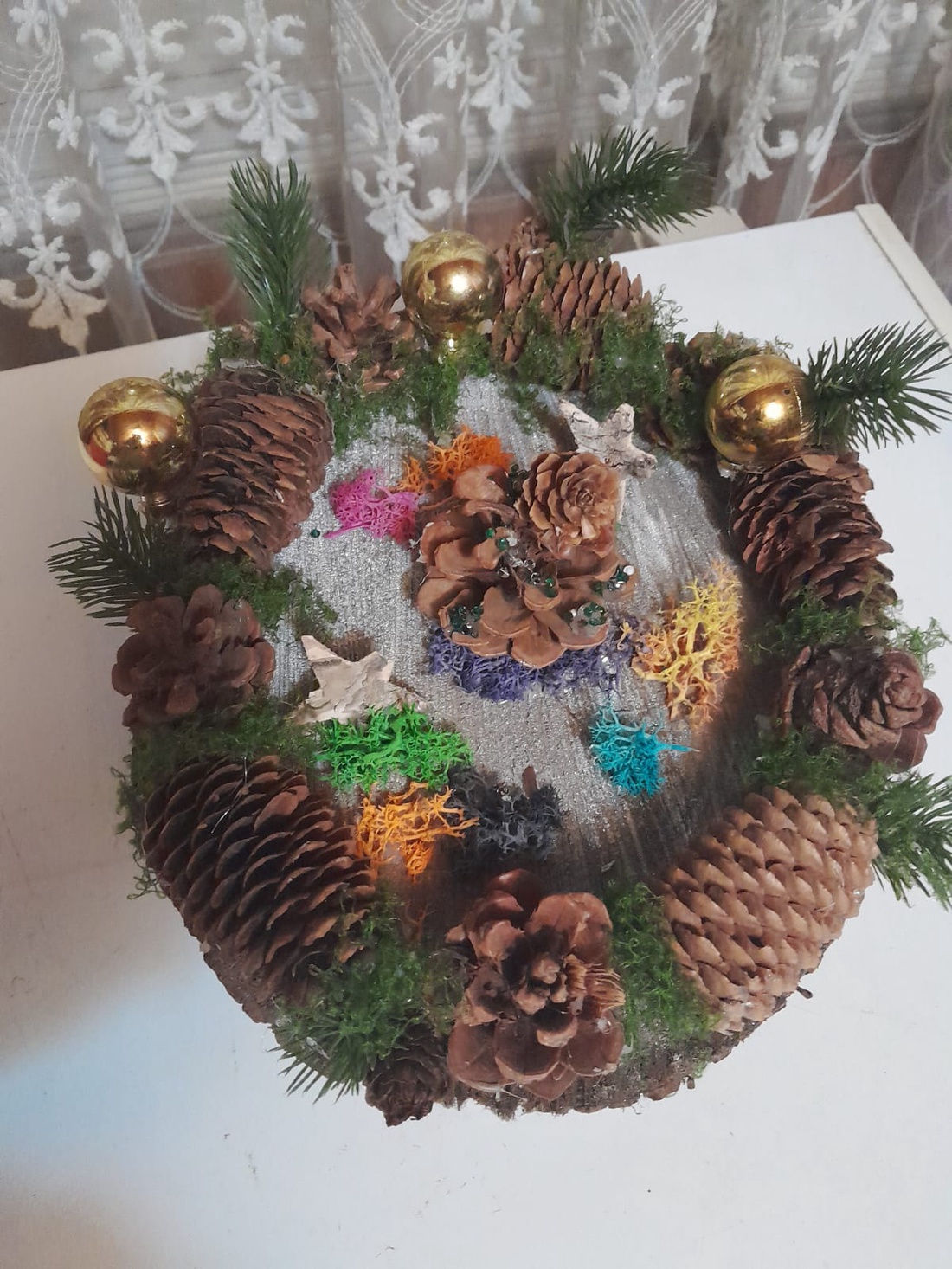 Coronita masa festiva de Craciun - crăciun - cadouri de moș crăciun - cadouri de moș crăciun - Artynos.ro