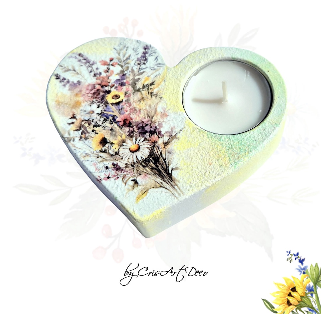 Suport decorativ pentru lumanare - buchet flori de camp 114401 - casă & stil de viață - lumânări, parfumuri, arome - suport lumânări - Artynos.ro Suport decorativ pentru lumanare - buchet flori de camp 114401 - casă & stil de viață - lumânări, parfumuri, arome - suport lumânări - Artynos.ro