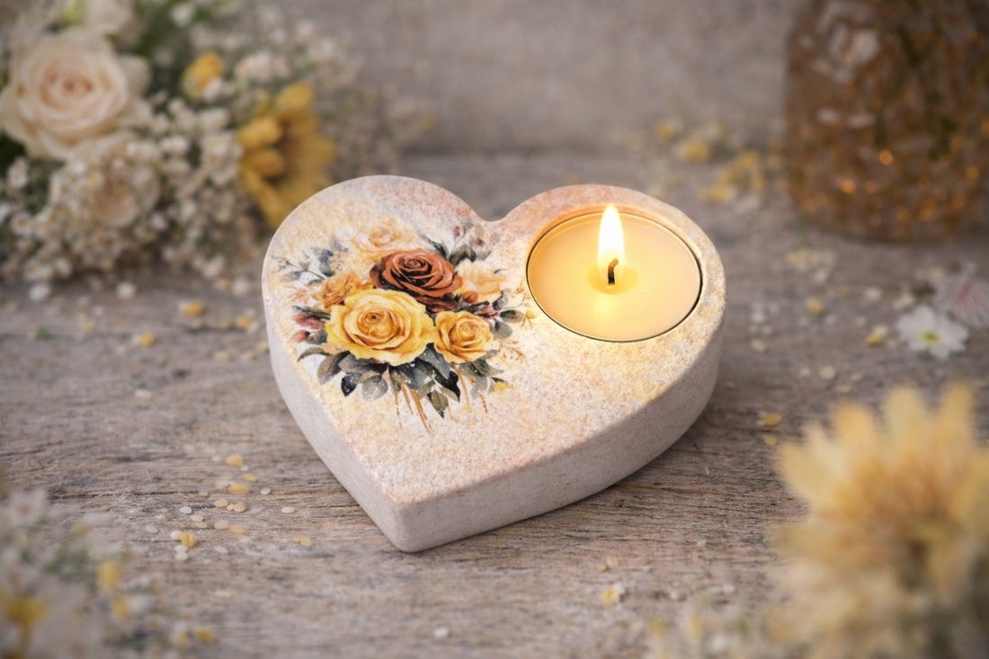 Suport decorativ pentru lumanare - buchet de trandafiri 114005 - casă & stil de viață - lumânări, parfumuri, arome - suport de lumânări - Artynos.ro