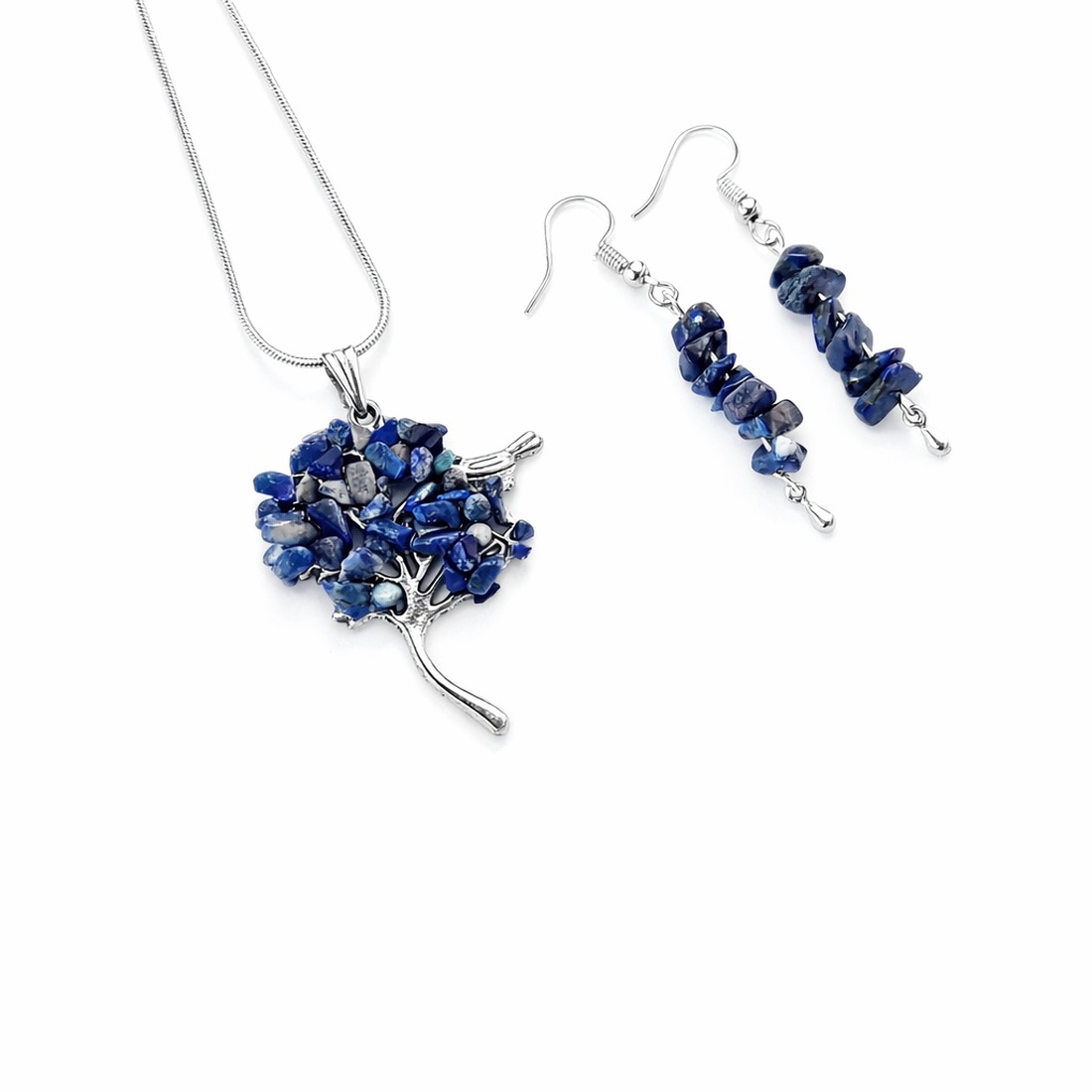 Set bijuterii Pomul Vietii cu Lapis Lazuli � 114713 - bijuterii - seturi de bijuterii - Artynos.ro