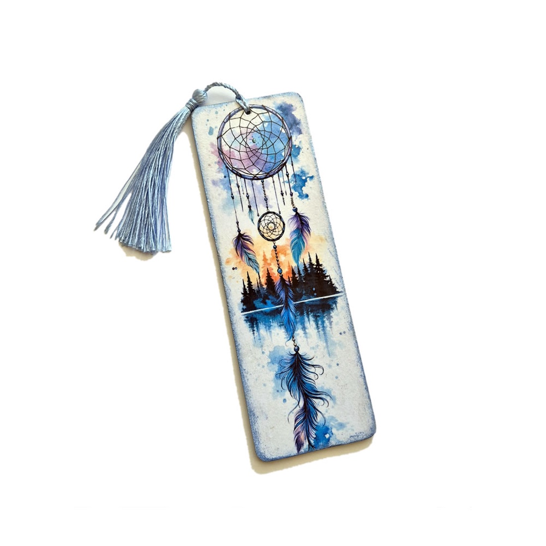 Semn de carte lemn dreamcatcher - 102916 - cărți și creații cu tematică muzicală, cadouri - semn de carte - Artynos.ro
