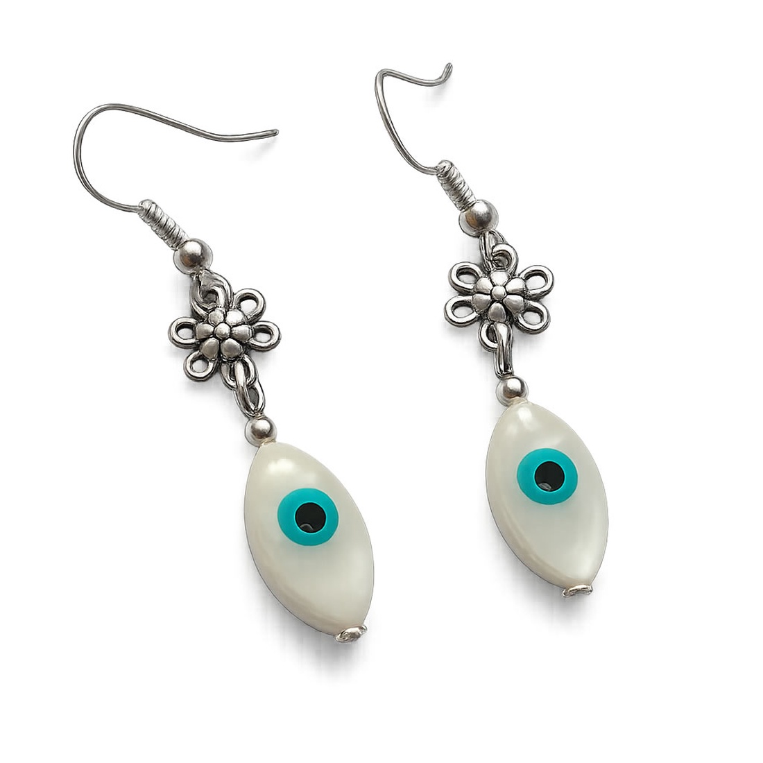 Cercei cu sidef 211900 - bijuterii - cercei - cercei din pietre semiprețioase - Artynos.ro