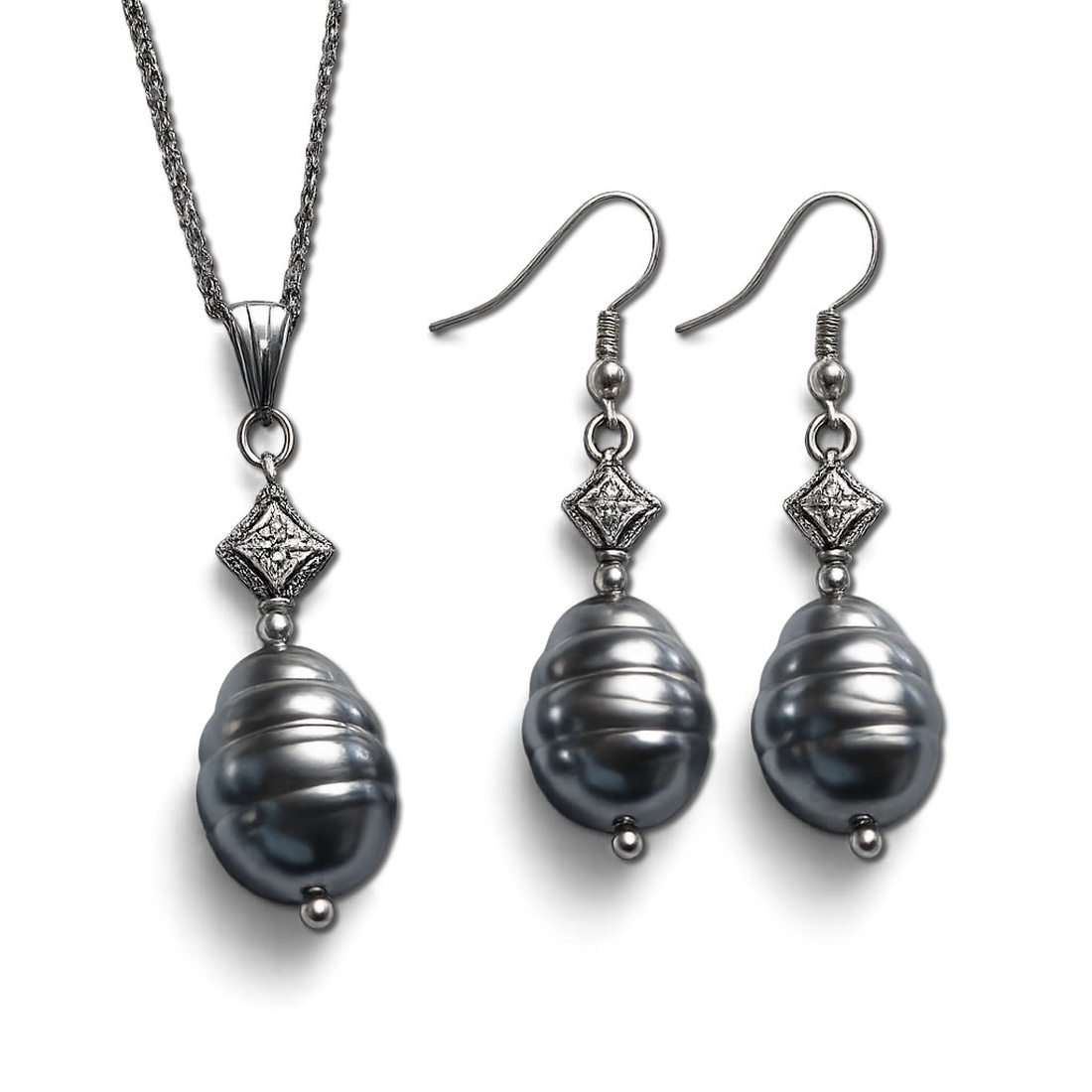 Set de bijuterii cu perle mallorca � 190800 - bijuterii - seturi de bijuterii - Artynos.ro