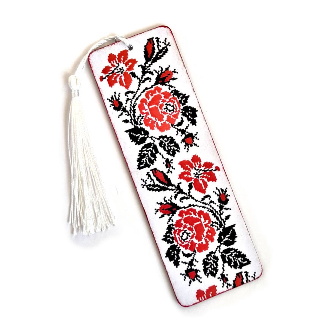 Semn de carte lemn cu model traditional 133223 - cărți și creații cu tematică muzicală, cadouri - semn de carte - Artynos.ro