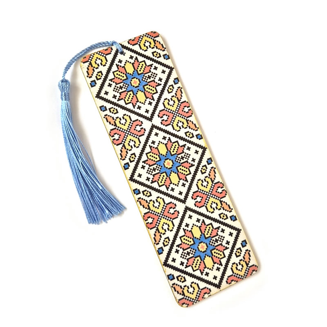 Semn de carte lemn cu model traditional 131131 - cărți și creații cu tematică muzicală, cadouri - semn de carte - Artynos.ro