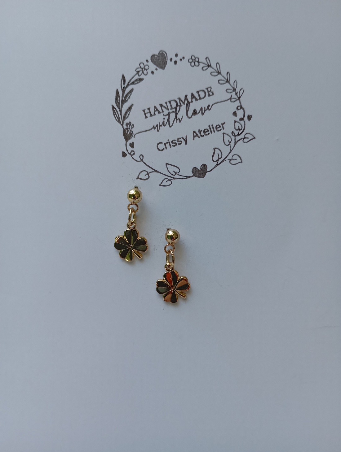 Cercei Norocel la purtator placati cu aur - bijuterii - cercei - cercei din mărgele - Artynos.ro