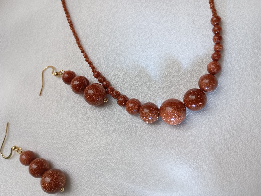 Set bijuterii de ocazie cu Piatra Soarelui - bijuterii - seturi de bijuterii - Artynos.ro