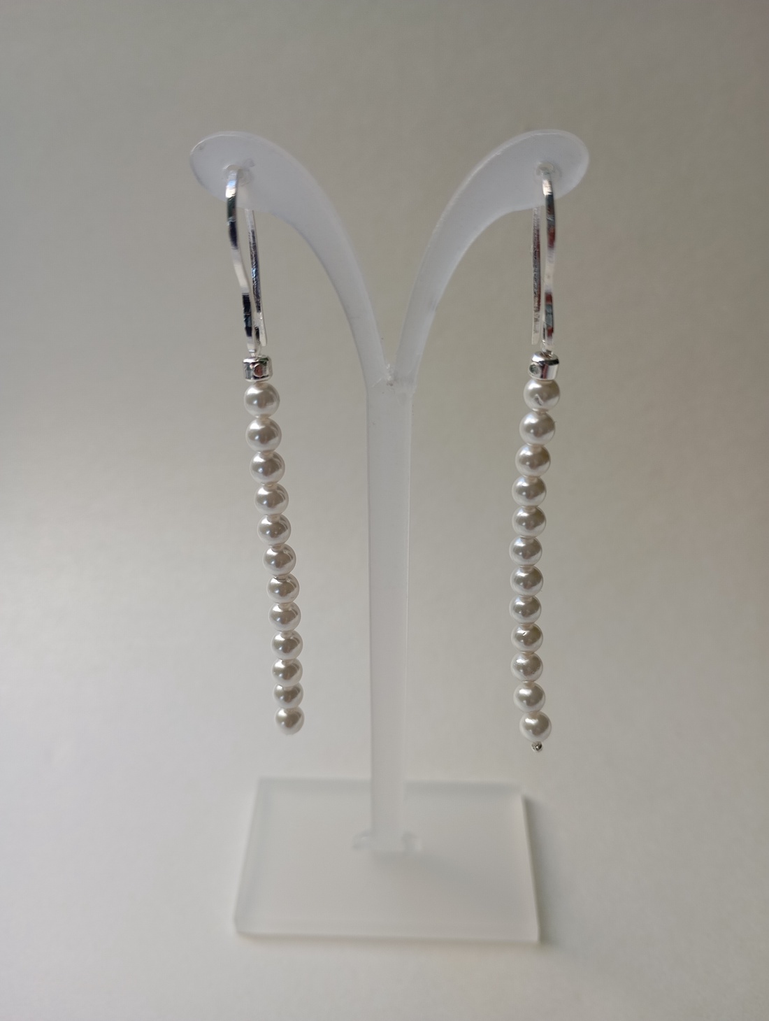 Set colier si cercei din scoica perlata si hematit placat cu argint 925 - bijuterii - coliere - coliere din pietre semiprețioase - Artynos.ro