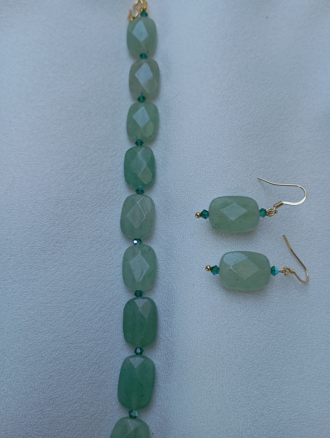 Set  bijuterii Aventurin si margelute Swarovski - bijuterii - seturi de bijuterii - Artynos.ro