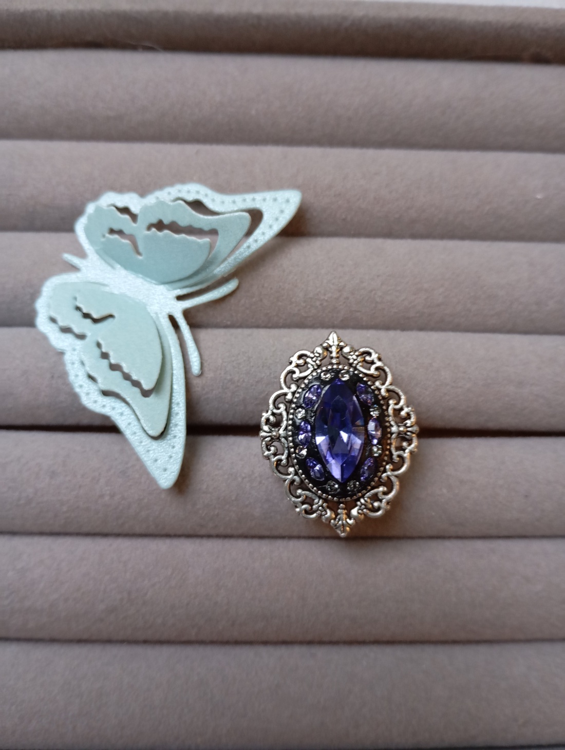 Inel reglabil cu cristale Swarovski - bijuterii - inele - inele cu pietre semiprețioase - Artynos.ro