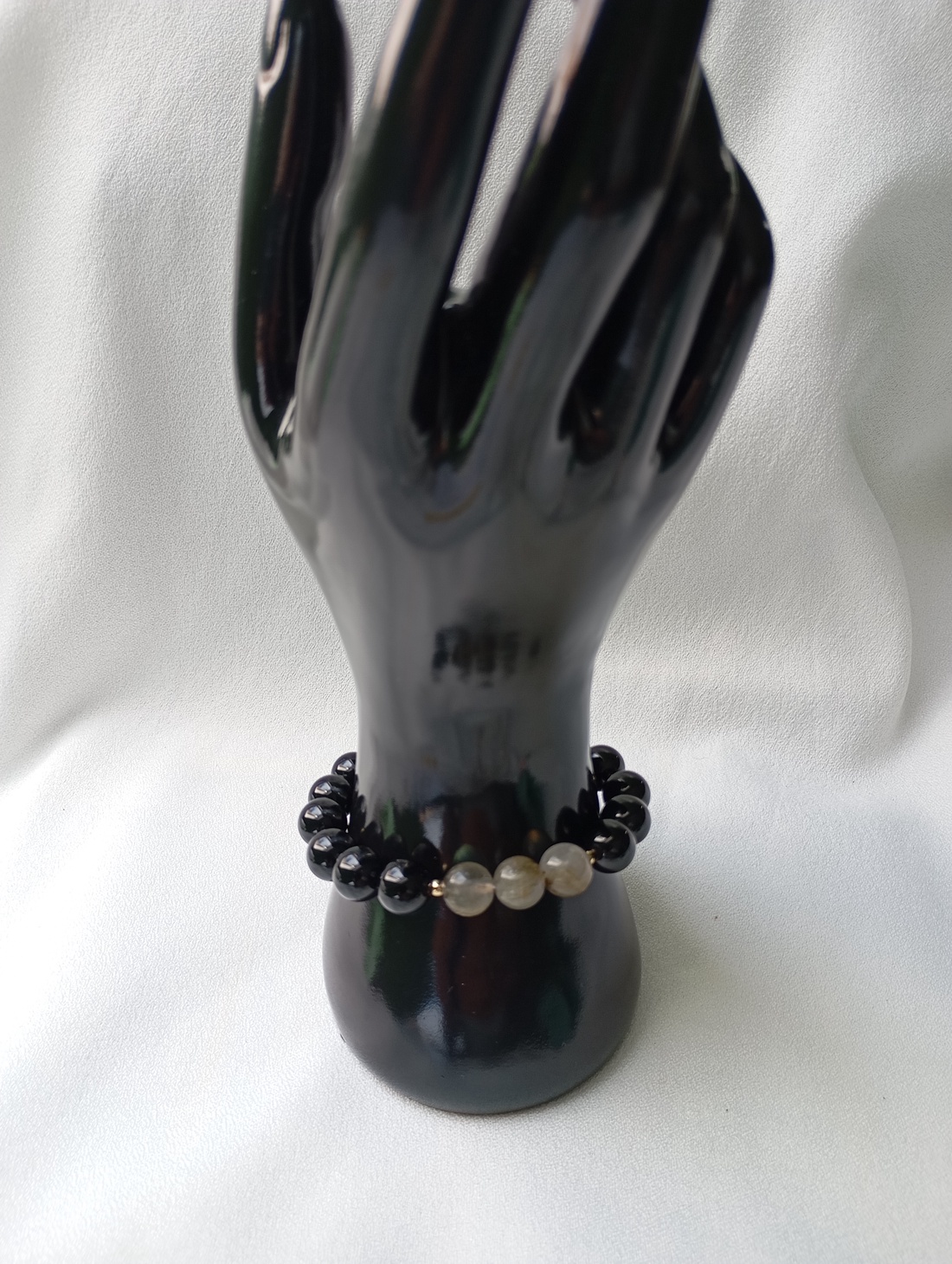 Bratara barbateasca cu Onix si Labradorit - bijuterii - brățări - brățări din pietre semiprețioase - Artynos.ro