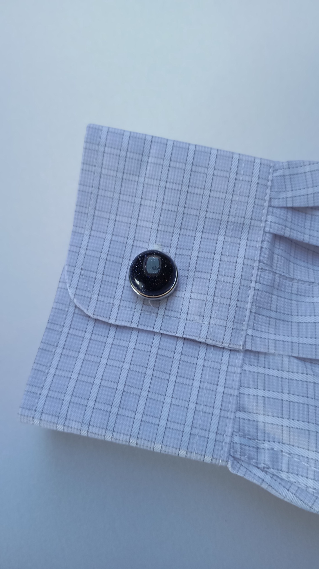 Capac nasturi tip buton cu Piatra Soarelui 14mm - bijuterii - butoni de manșetă - Artynos.ro