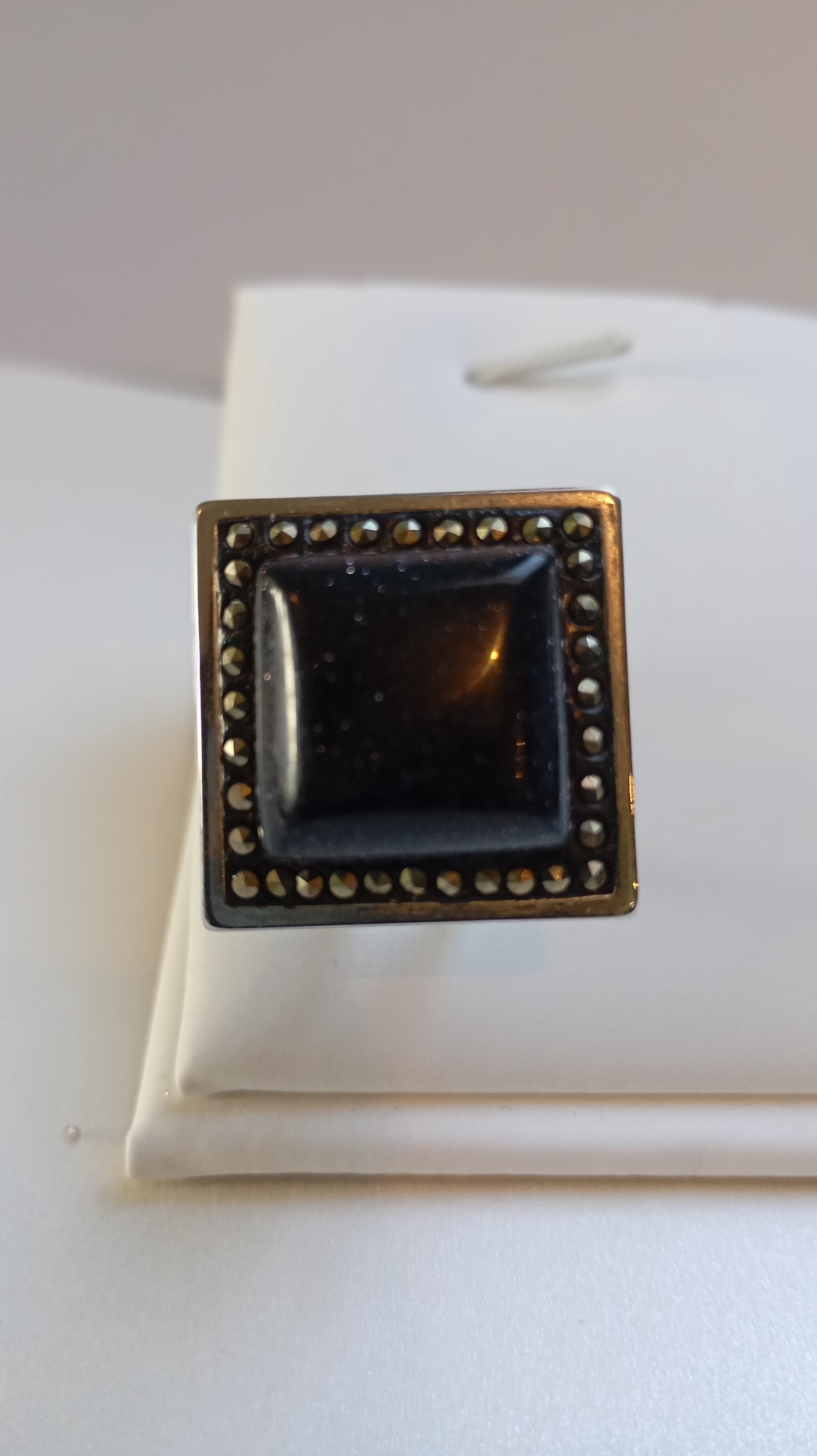 Inel handmade cu Piatra Soarelui si Marcasite - bijuterii - inele - inele cu pietre semiprețioase - Artynos.ro