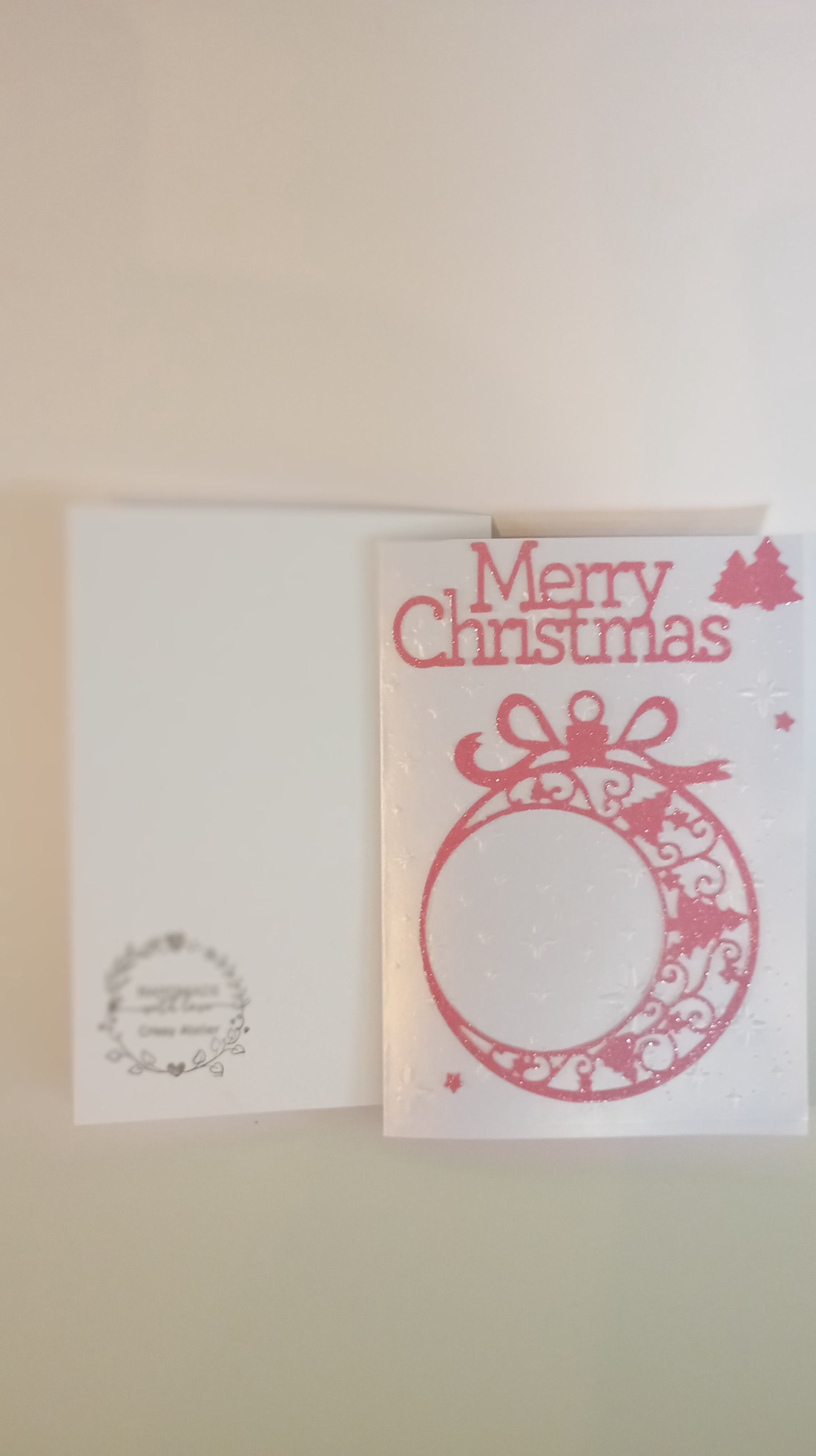 Felicitare Merry Pink Crhistmas - casă & stil de viață - produse de papetărie - invitații, felicitări - Artynos.ro