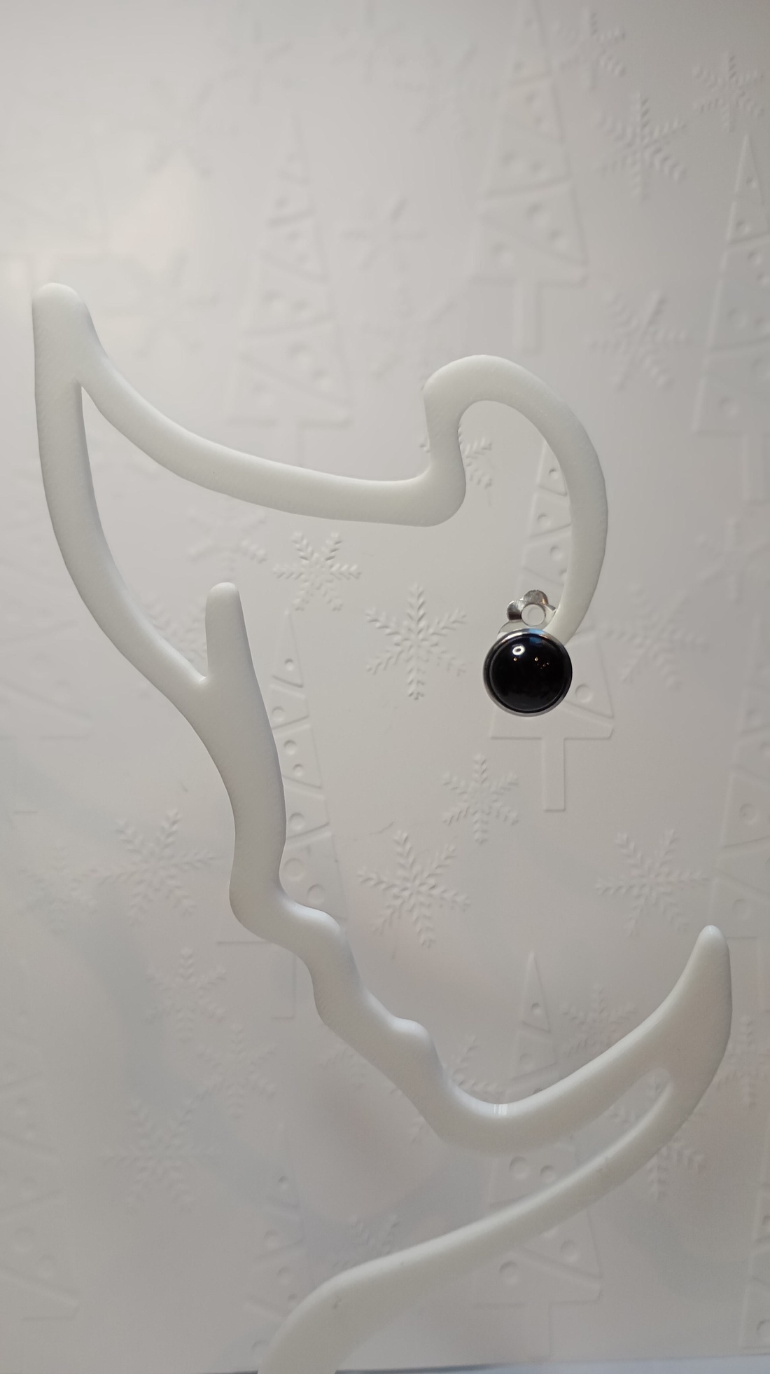 Cercei clips cu Onix negru 10mm - bijuterii - cercei - cercei din pietre semiprețioase - Artynos.ro