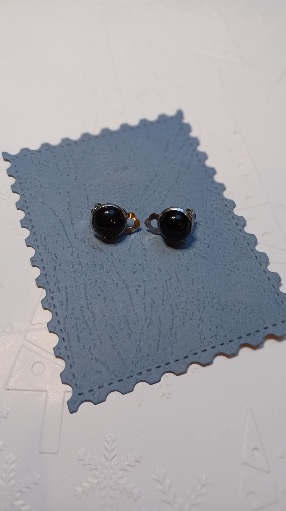 Cercei clips cu Onix negru 10mm - bijuterii - cercei - cercei din pietre semiprețioase - Artynos.ro