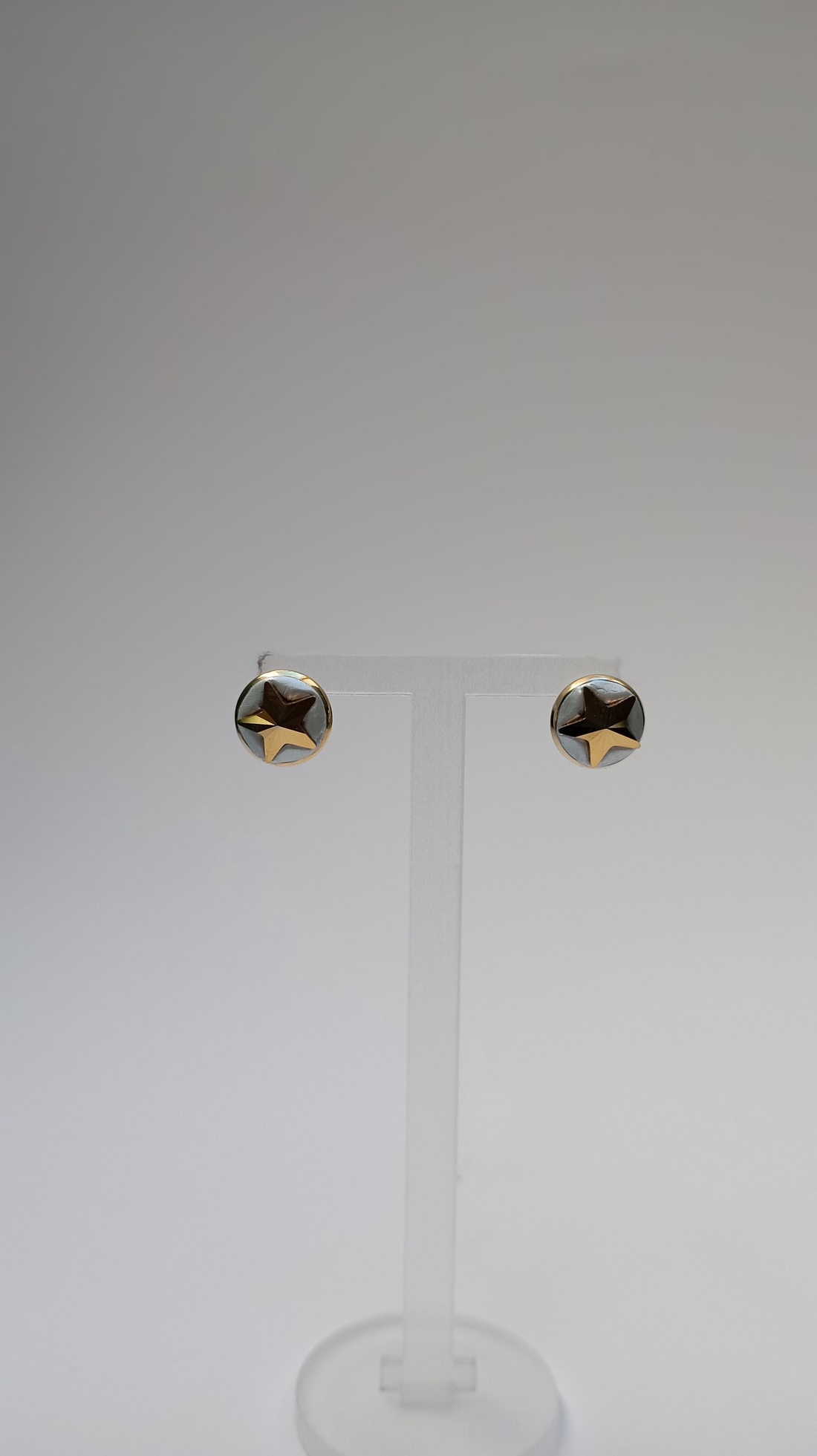Cercei Steluta aurie Swarovski 10mm - bijuterii - cercei - cercei din mărgele - Artynos.ro