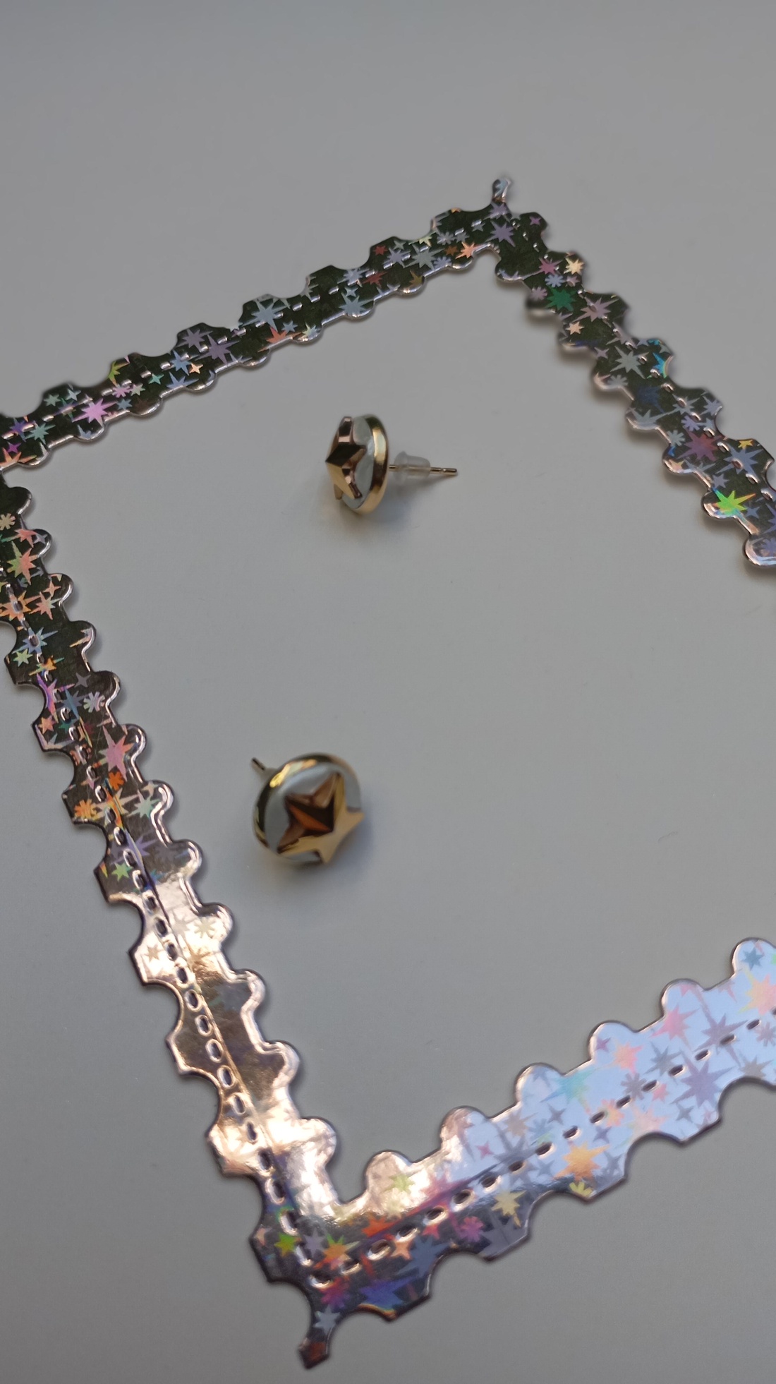 Cercei Steluta aurie Swarovski 10mm - bijuterii - cercei - cercei din mărgele - Artynos.ro