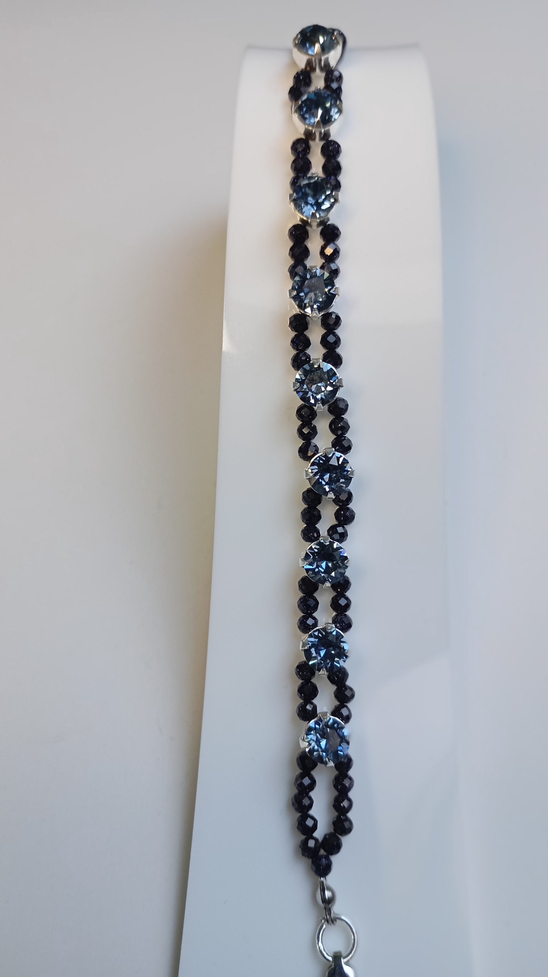 Bratara cu Piatra Soarelui si cristale Swarovski Montana  - bijuterii - brățări - brățări din mărgele - Artynos.ro