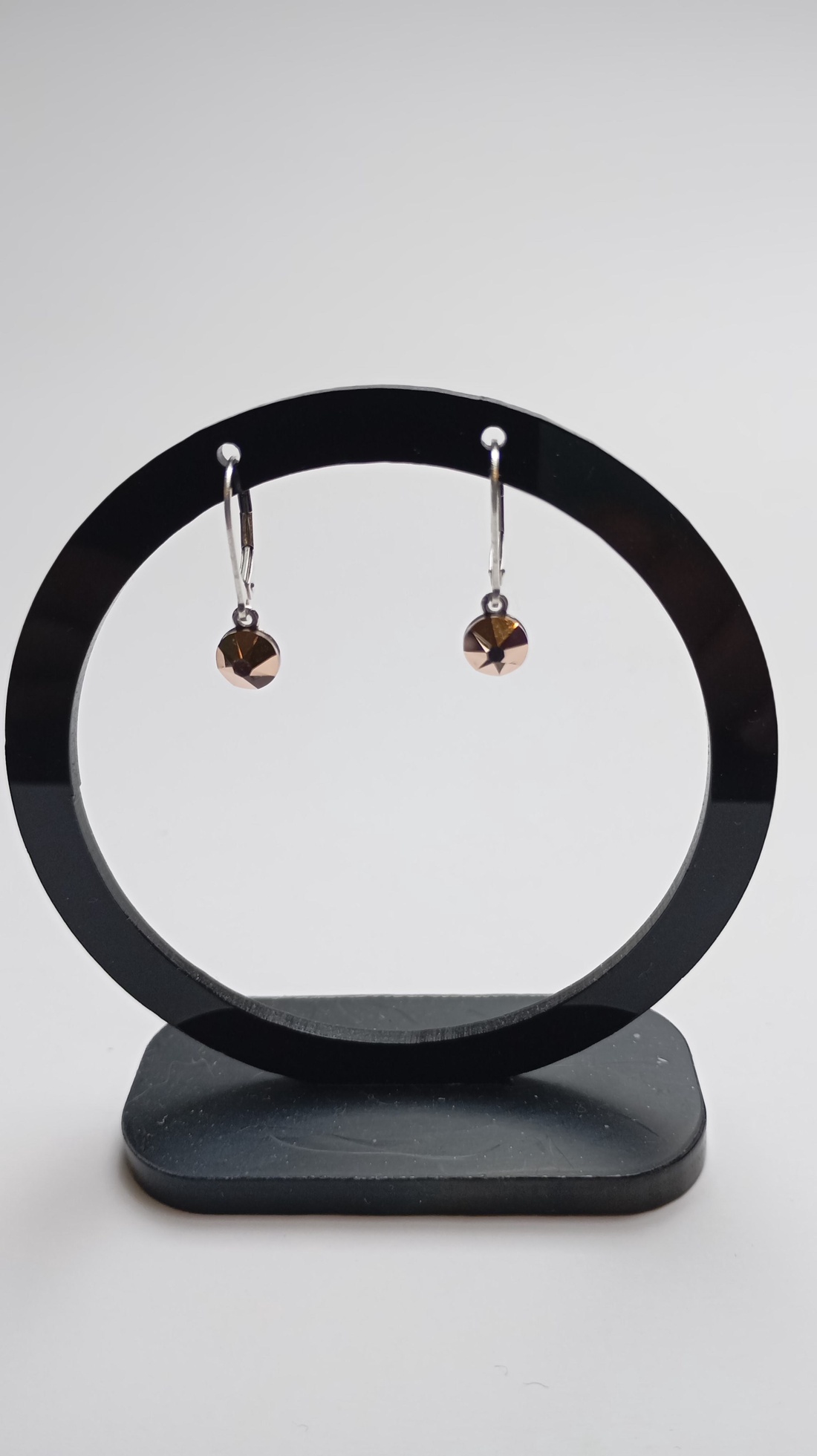 Set din argint cu cristal Swarovski Rose Gold 6mm - bijuterii - seturi de bijuterii - Artynos.ro
